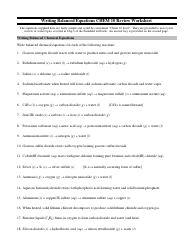 Writing Balanced Equations Chem 10 Review Worksheet With Answers