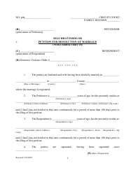 Form 1B &quot;Petition for Dissolution of Marriage Form (With Children Under 18)&quot; - Kentucky