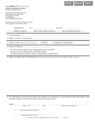 Document preview: Form BCA-1.17 Petition for Refund or Review - Illinois
