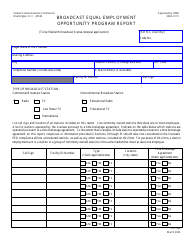 FCC Form 396 Broadcast Equal Employment Opportunity Program Report