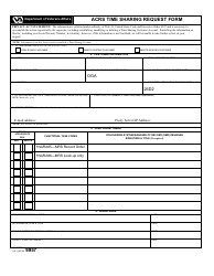 Document preview: VA Form 9957 Acrs Time Sharing Request Form
