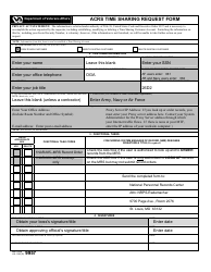 Document preview: Sample VA Form 9957 Acrs Time Sharing Request Form