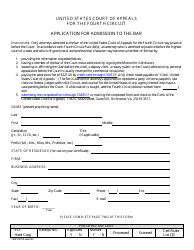 Application for Admission to the Bar