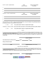 Application for Admission to the Bar, Page 2