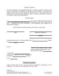 Form CIV-760 Application for Post Conviction Relief From Conviction or Sentence - Alaska, Page 7