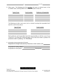 Form CIV-752 Petition for Stalking or Sexual Assault Protective Order - Alaska, Page 4