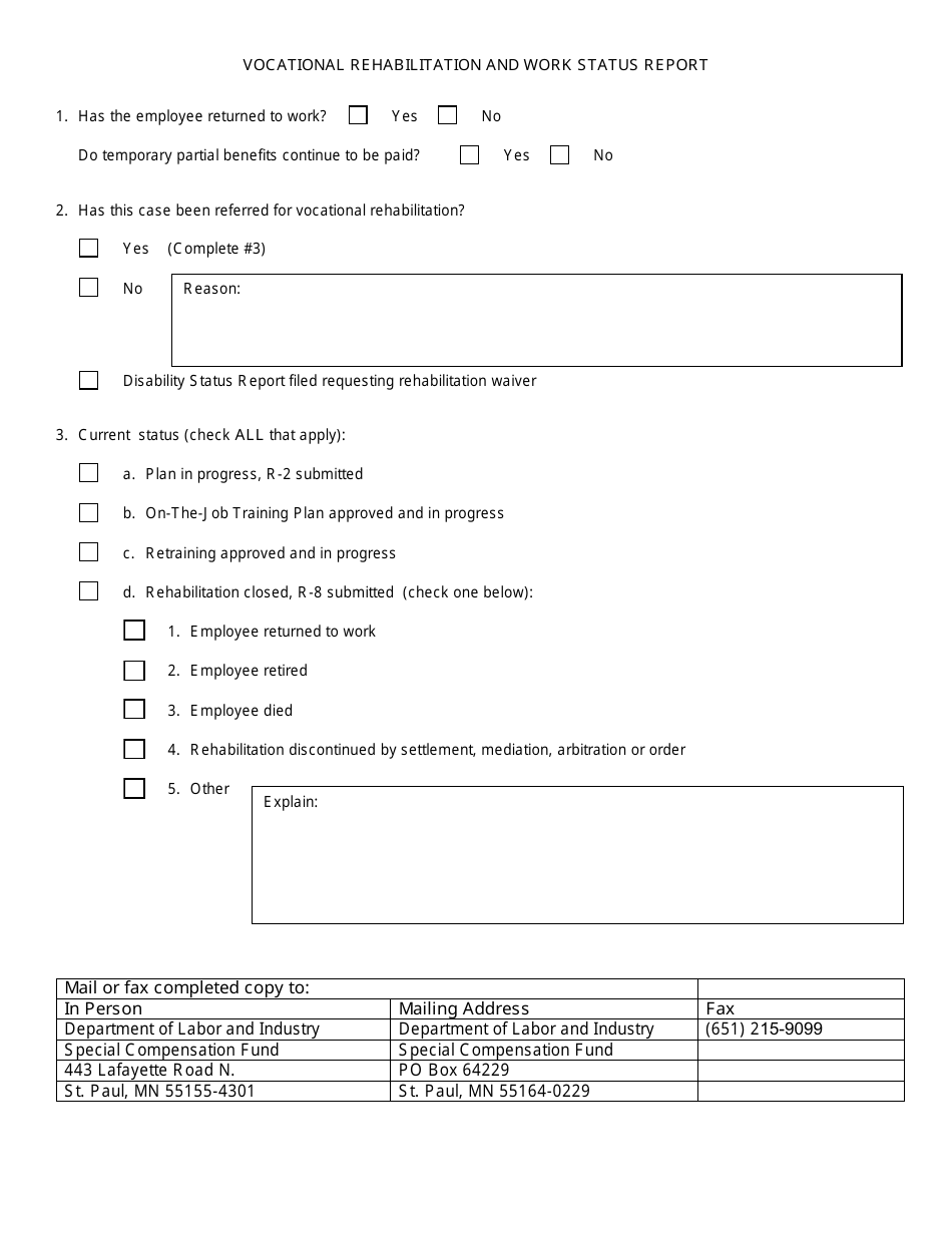 Form MN RS05 Notice of Intention to Claim Reimbursement From the Second Injury Fund - Minnesota, Page 2