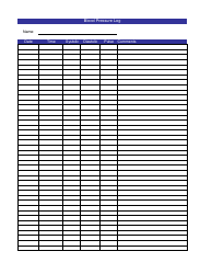 Document preview: Blood Pressure Log Template