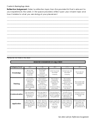 Student Supervisor Weekly Log Sheet and Reflective Assignment, Page 2