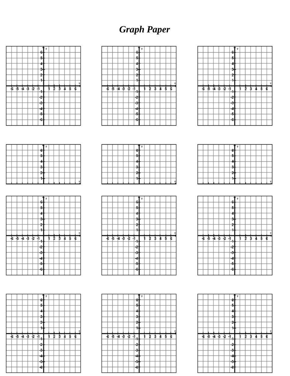 Florida Black Graph Paper Templates With Axis - the Academic Support ...