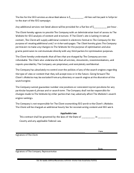 Seo Contract Template, Page 2