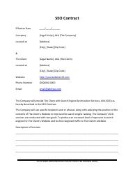 Document preview: Seo Contract Template