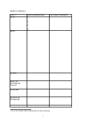Document preview: Work Schedule Template