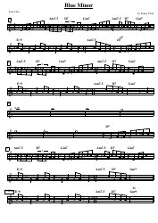 Document preview: Sonny Clark - Blue Minor Tenor Sax Sheet Music