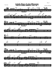 Document preview: Kenny Dorham - Asiatic Raes (Lotus Blossom) Tenor Sax Sheet Music