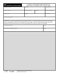 Document preview: VA Form 10-2409 Patient Agreement With Hospital in Relation to Home Other Than Own