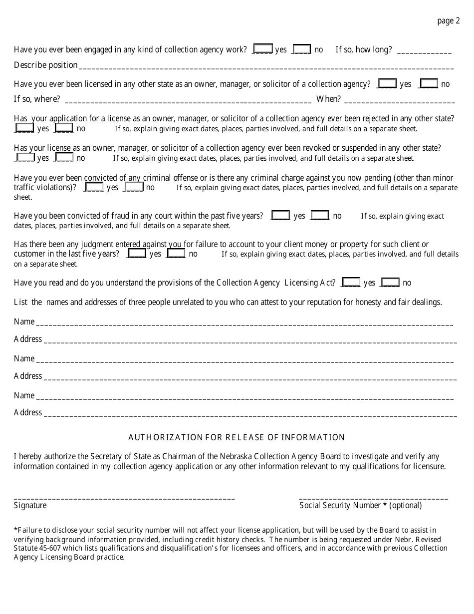 Nebraska Officers' Interrogatory - Fill Out, Sign Online and Download ...