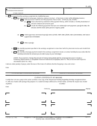 Form FL-450 Request for Hearing Regarding Earnings Assignment - California, Page 2