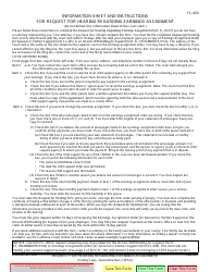 Form FL-450 Request for Hearing Regarding Earnings Assignment - California, Page 3