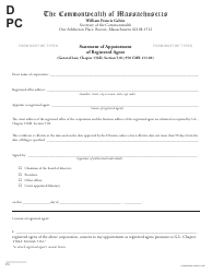 Statement of Appointment of Registered Agent - Massachusetts