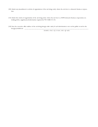 Articles of Merger Involving Domestic Corporations, Foreign Corporations or Foreign Other Entities - Massachusetts, Page 2