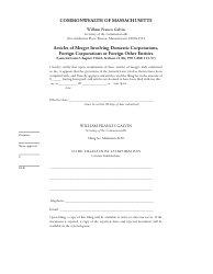 Articles of Merger Involving Domestic Corporations, Foreign Corporations or Foreign Other Entities - Massachusetts, Page 4