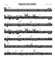 Document preview: Horace Silver - Song for My Father Trumpet Sheet Music