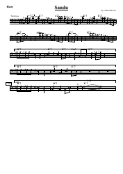 Document preview: Clifford Brown - Sandu Trombone Sheet Music