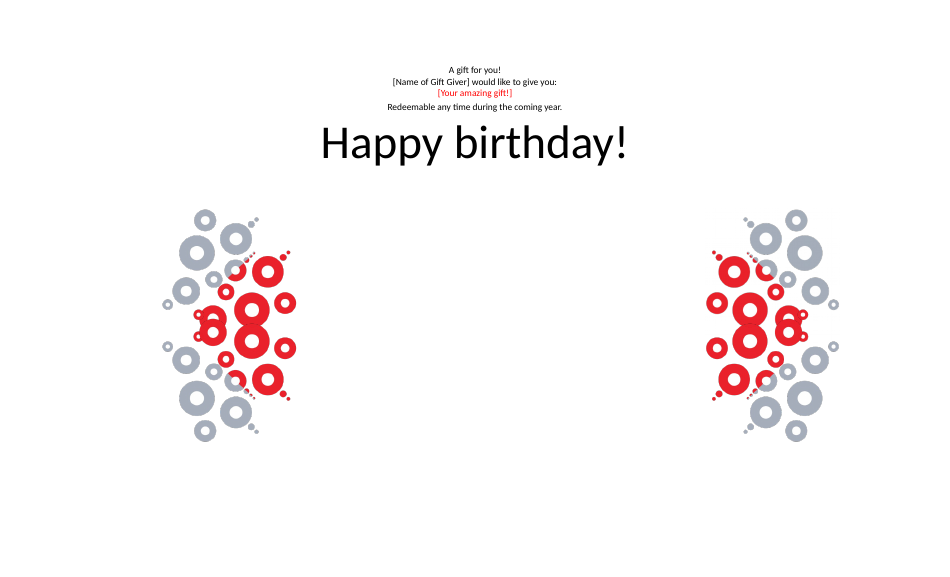 Birthday Coupon Template - Varicolored, Page 3