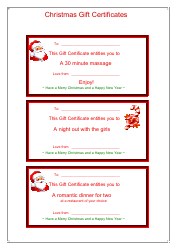 Blank Christmas Gift Certificate Template, Page 2
