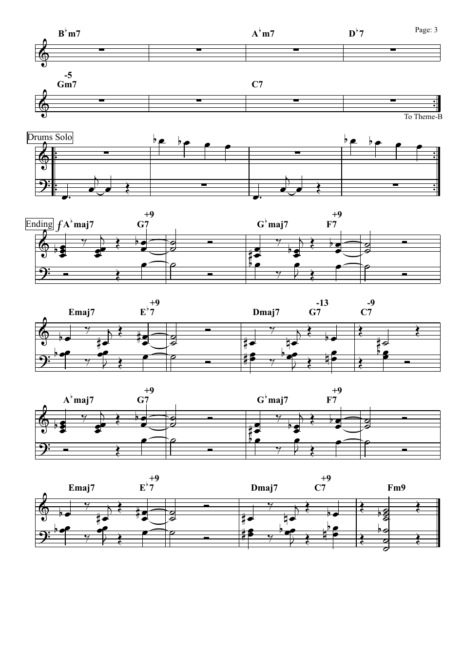 Cedar Walton - Ojos De Rojo Piano Sheet Music, Page 3