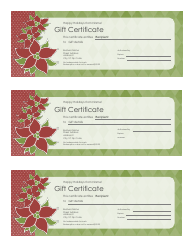 Document preview: Sample Gift Certificate Template