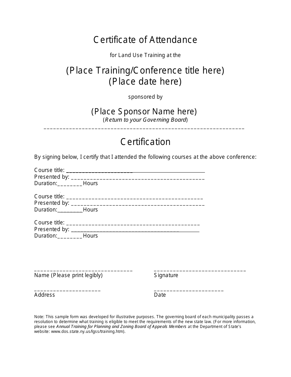 Certificate Of Attendance Template Black Download Printable Pdf Templateroller 9260