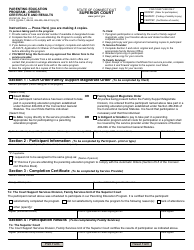 Document preview: Form JD-FM-149 Parenting Education Program - Order, Certificate and Results - Connecticut
