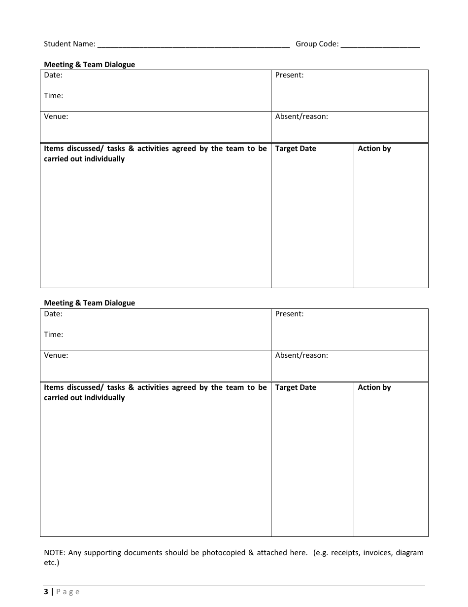Business Proposal Form, Page 3
