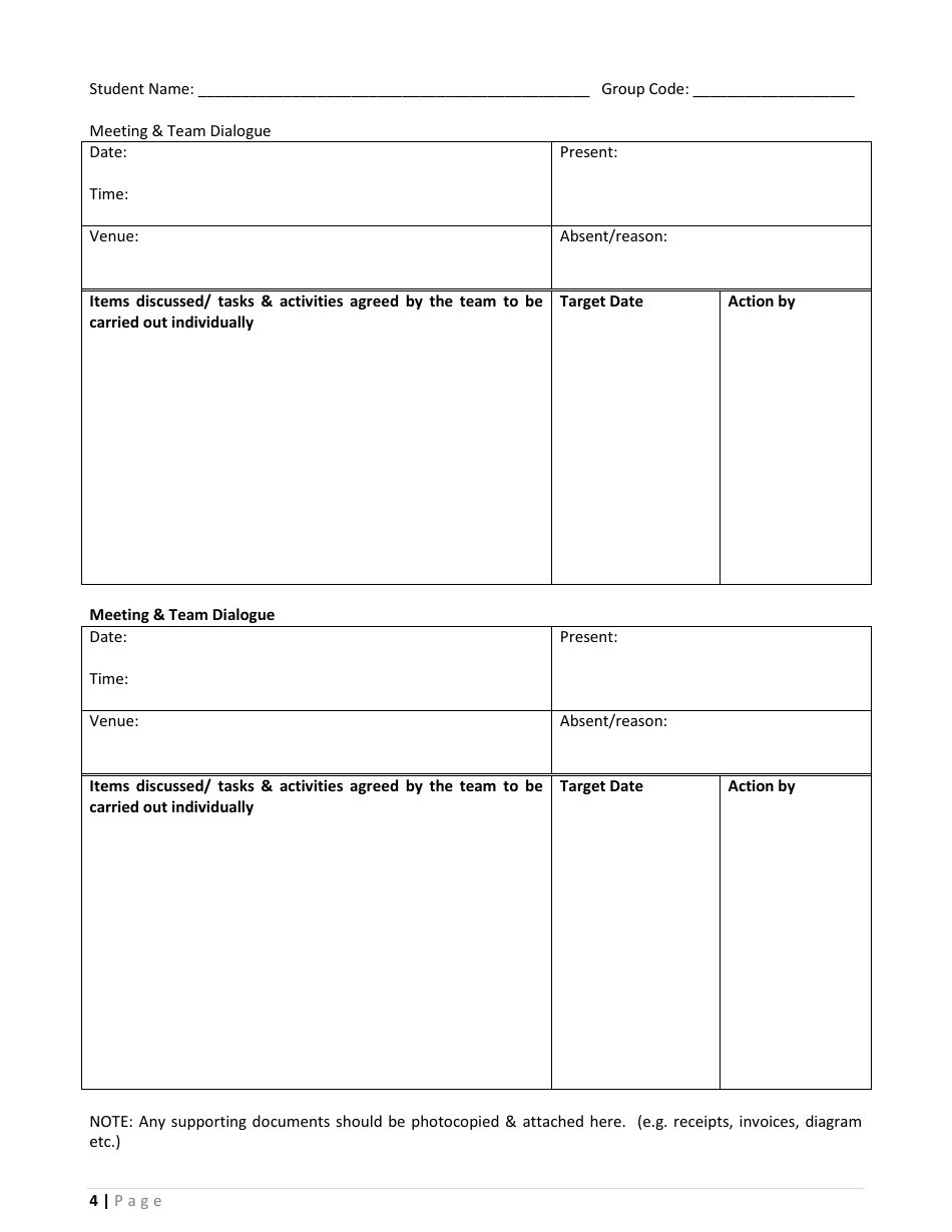 Business Proposal Form, Page 4