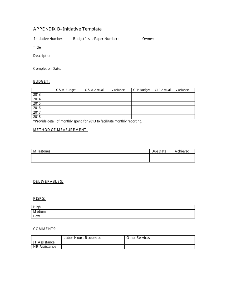Strategic Plan Reporting Template Preview