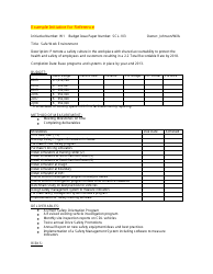 Strategic Plan Reporting Template, Page 2