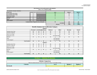 Project Proposal Template - Cost Benefit Analysis, Page 6