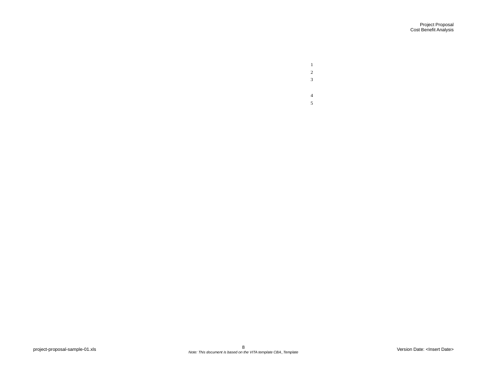 Project Proposal Template - Cost Benefit Analysis, Page 8