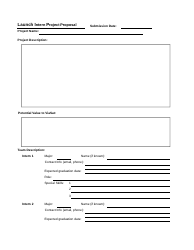 Document preview: Launch Intern Project Proposal Template