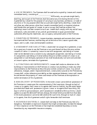 Lease Agreement Template - Big Text, Page 2