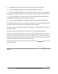 Power of Attorney Form - Washington, Page 2