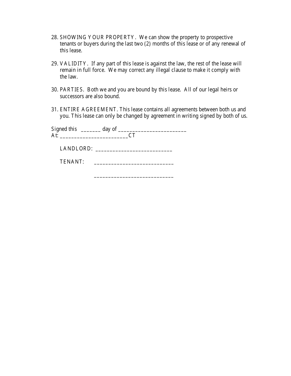 Lease Agreement Template - Different Terms, Page 6