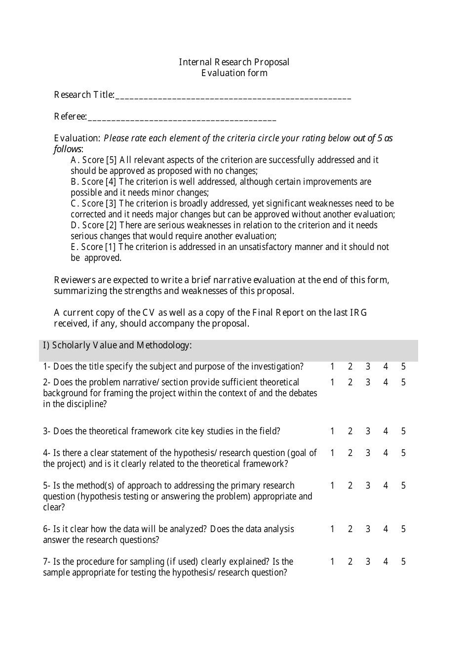 research proposal on monitoring and evaluation