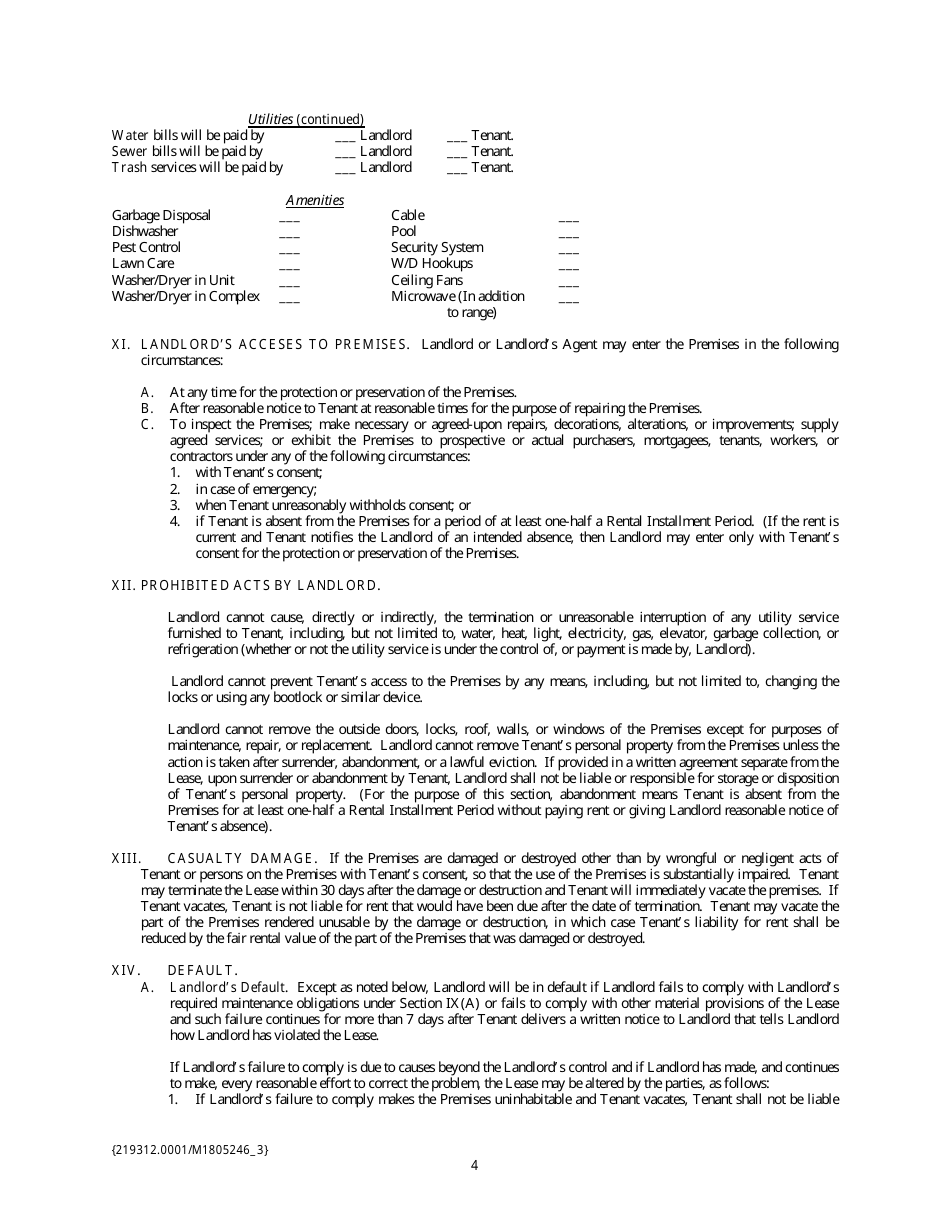 Lease Agreement Template - Twenty Two Points, Page 4