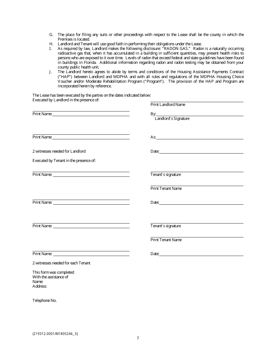 Lease Agreement Template - Twenty Two Points, Page 7