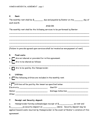 Homeshare Rental Agreement Template, Page 2