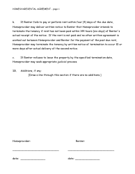 Homeshare Rental Agreement Template, Page 4