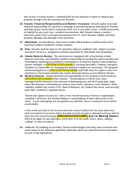Month-To-Month Residential Rental Agreement Template - California, Page 3